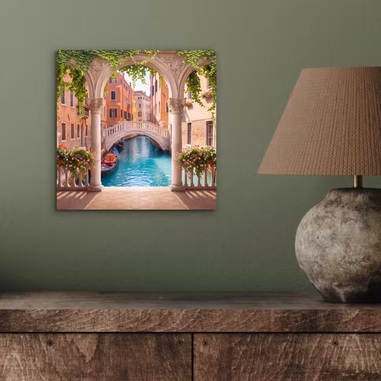 Aluminium schilderij - Gracht - Stad - Architectuur — 3