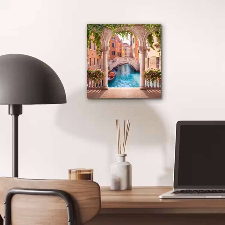 Aluminium schilderij - Gracht - Stad - Architectuur — 6