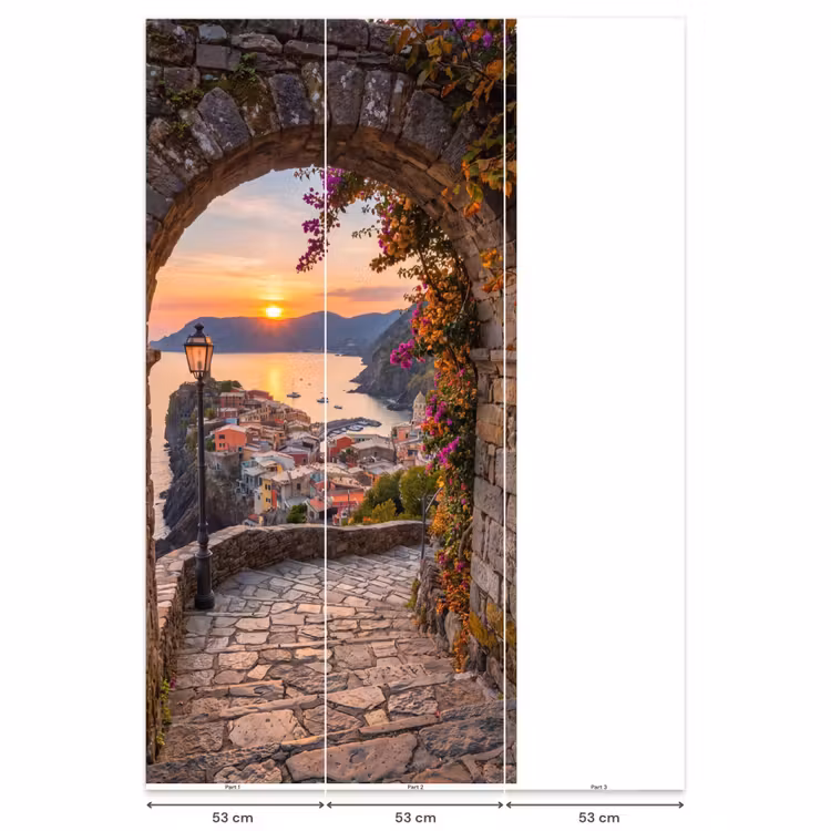 Behang - Boog - Kust - Zonsondergang — 6