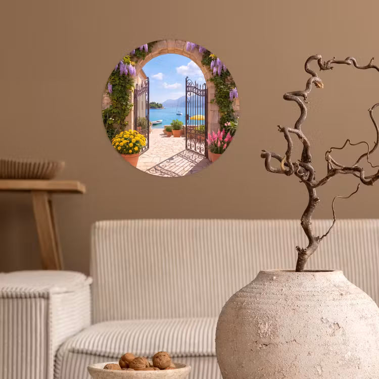 Behangcirkel - Poort - Zee - Uitzicht — 2