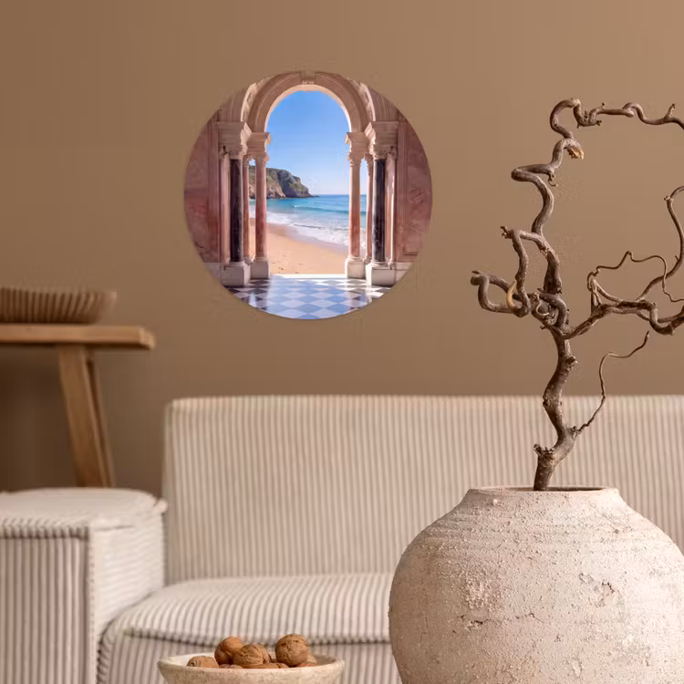 Behangcirkel - Boog - Strand - Zee — 2