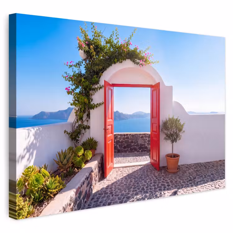 Buiten canvas - Deur - Zee - Natuur — 1