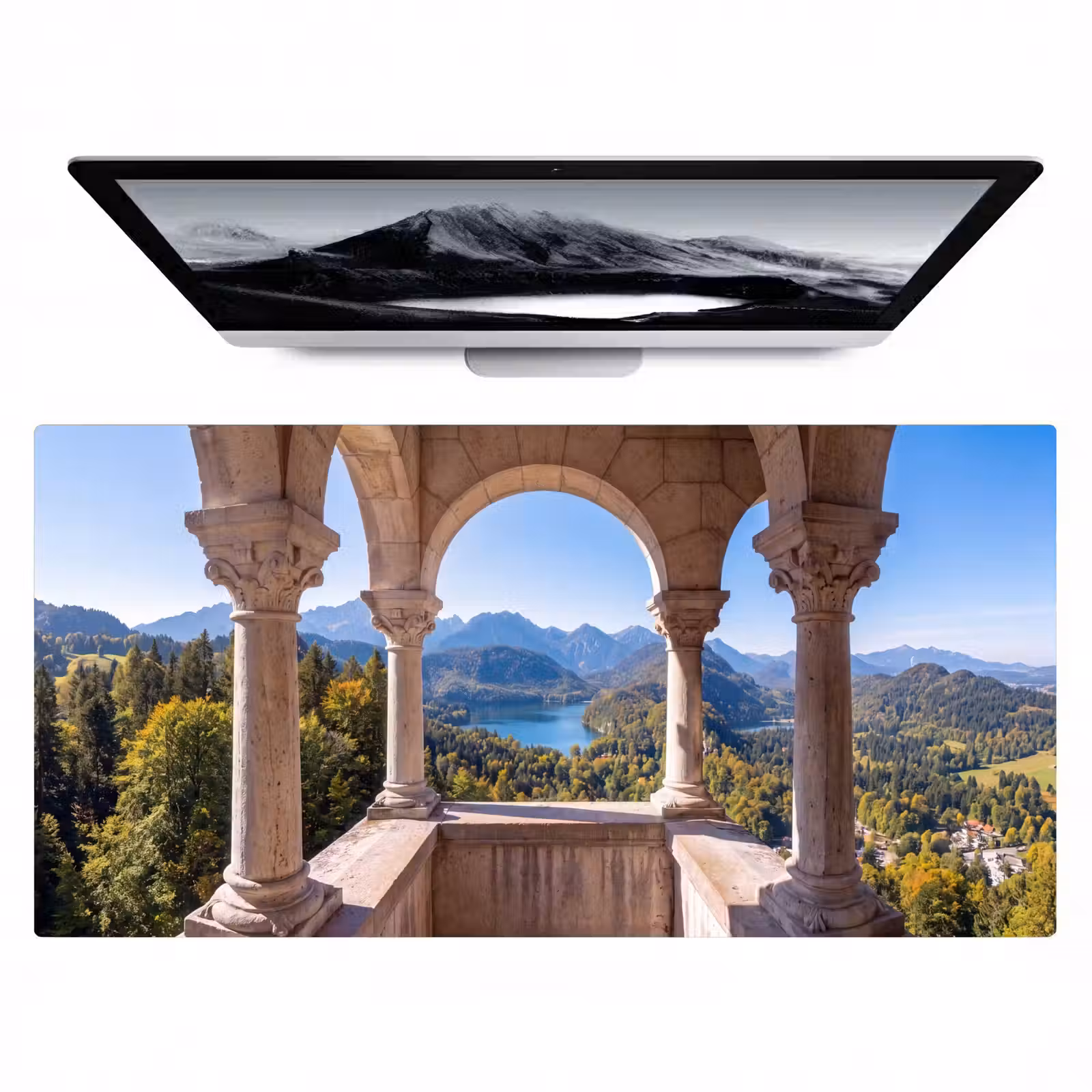 Bureau onderlegger - Boog - Uitzicht - Landschap — 1