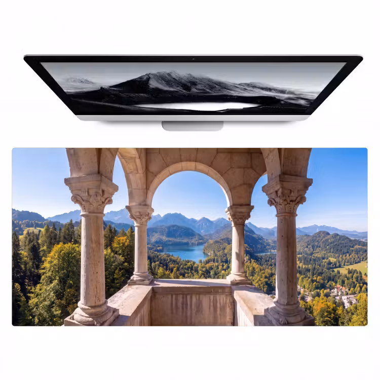 Bureau onderlegger - Boog - Uitzicht - Landschap — 1