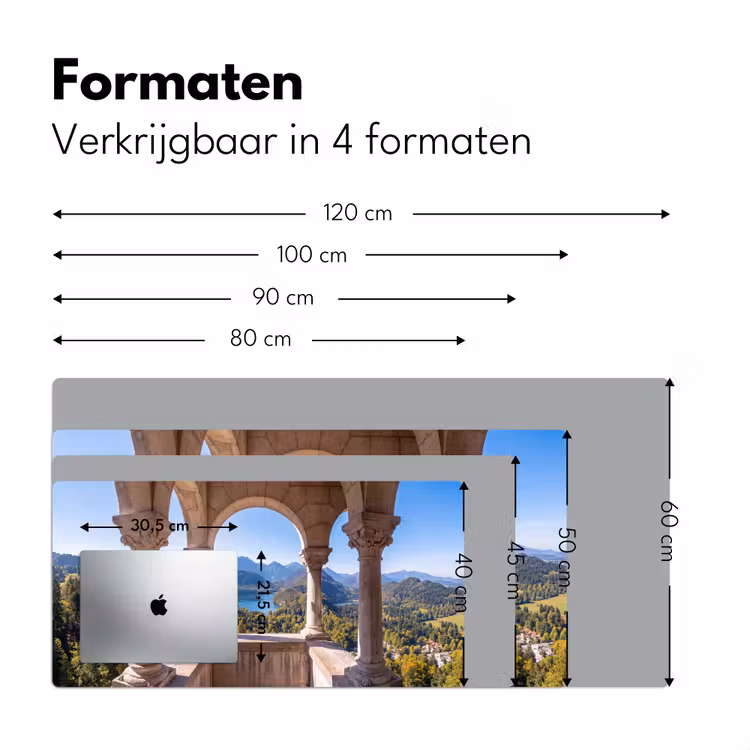Bureau onderlegger - Boog - Uitzicht - Landschap — 8
