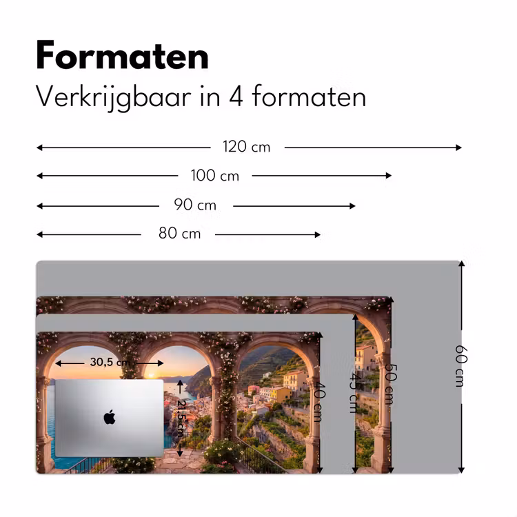 Bureau onderlegger - Dorp - Zee - Zonsondergang — 8