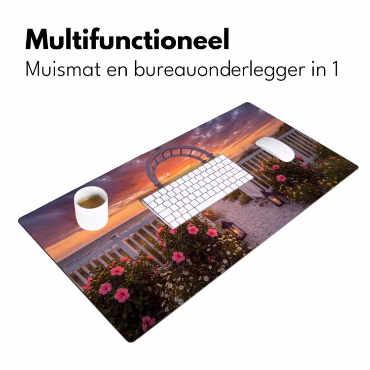 Bureau onderlegger - Zee - Pad - Bloemen — 7