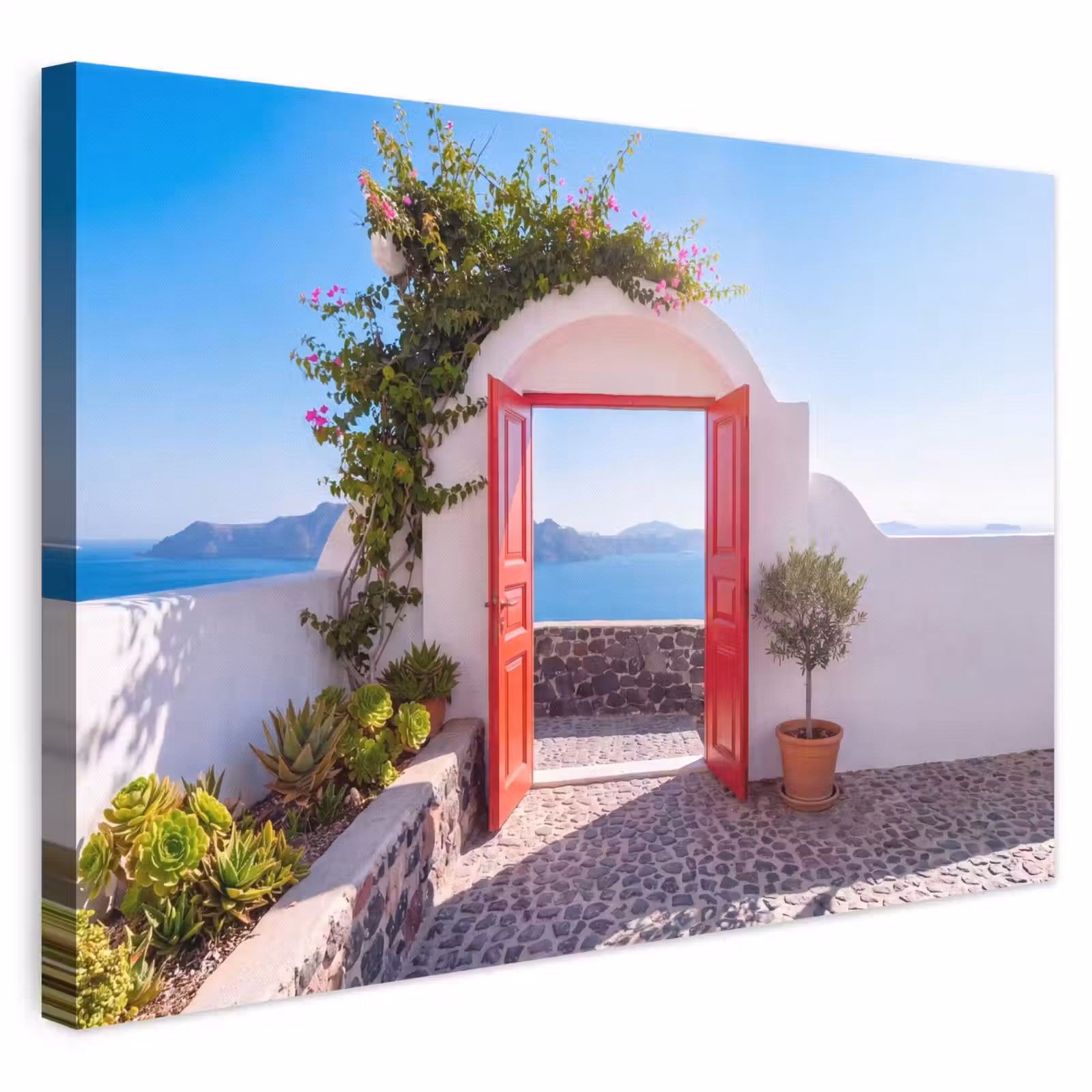 Canvas schilderij - Deur - Zee - Natuur — 1