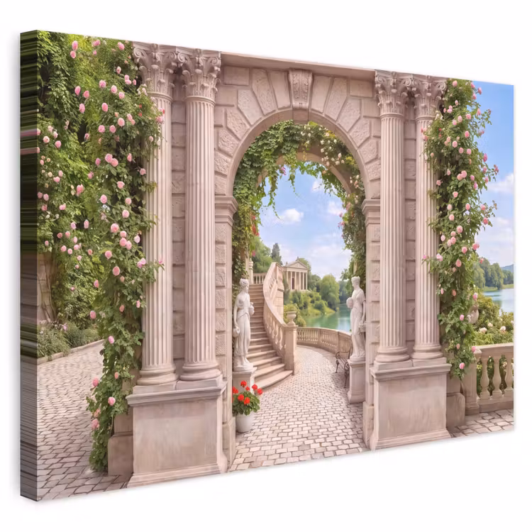 Canvas schilderij - Architectuur - Tuin - Klassiek — 1