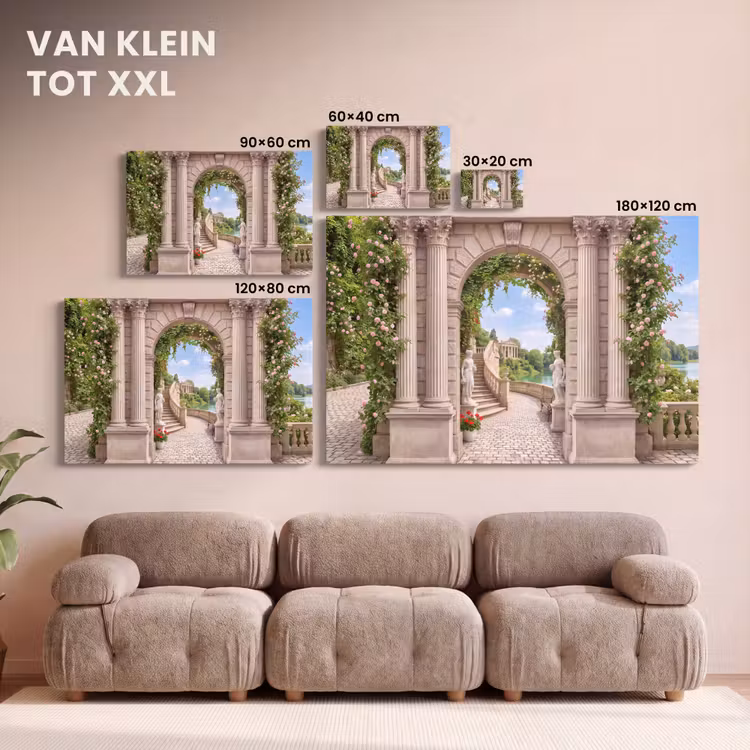 Canvas schilderij - Architectuur - Tuin - Klassiek — 8