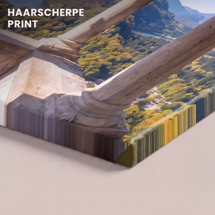 Canvas schilderij - Boog - Uitzicht - Landschap — 5