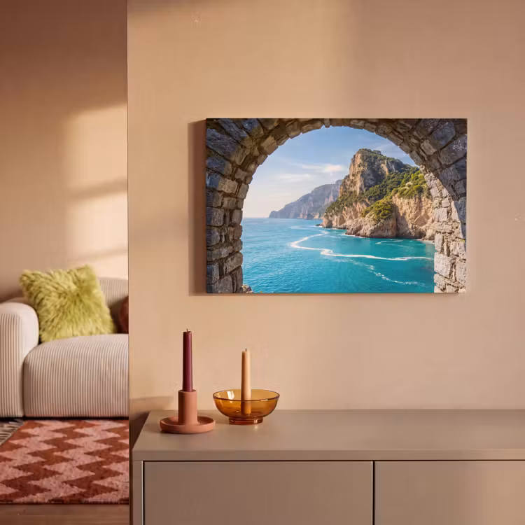 Canvas schilderij - Boog - Zee - Natuur — 2