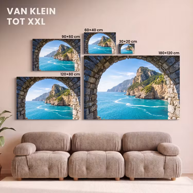 Canvas schilderij - Boog - Zee - Natuur — 8