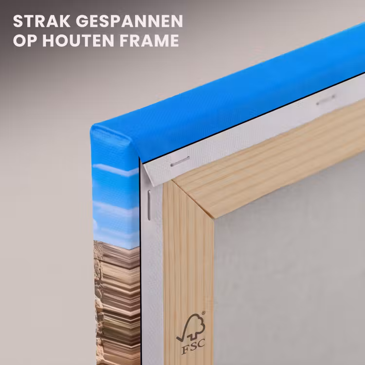 Canvas schilderij - Deur - Strand - Zee — 7