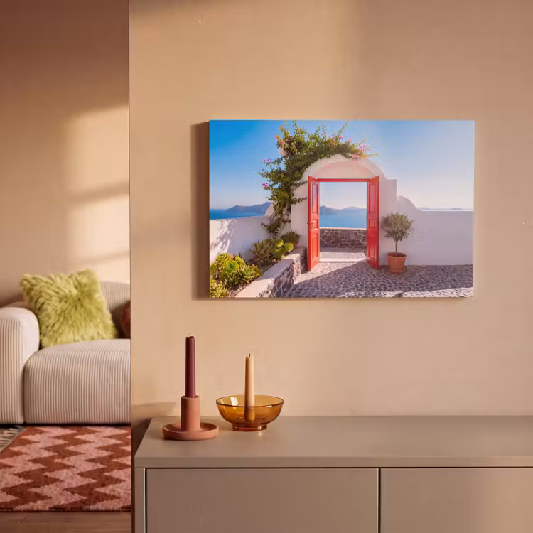 Canvas schilderij - Deur - Zee - Natuur — 2