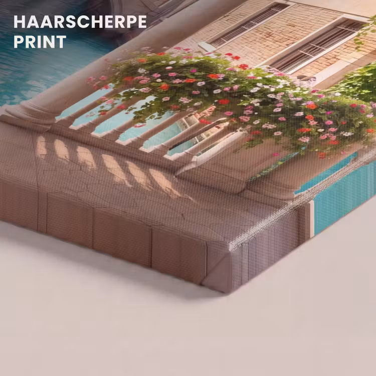 Canvas schilderij - Gracht - Stad - Architectuur — 5