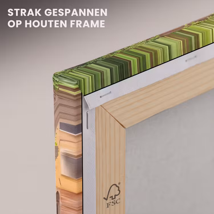 Canvas schilderij - Gracht - Stad - Architectuur — 7