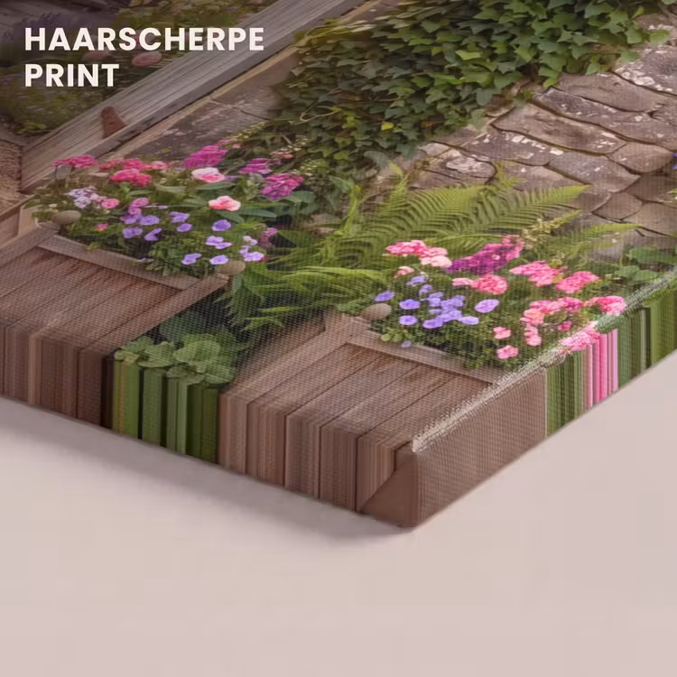 Canvas schilderij - Huis - Tuin - Natuur — 5