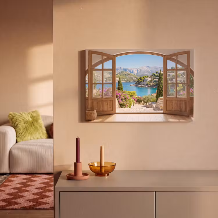 Canvas schilderij - Uitzicht - Baai - Natuur — 2