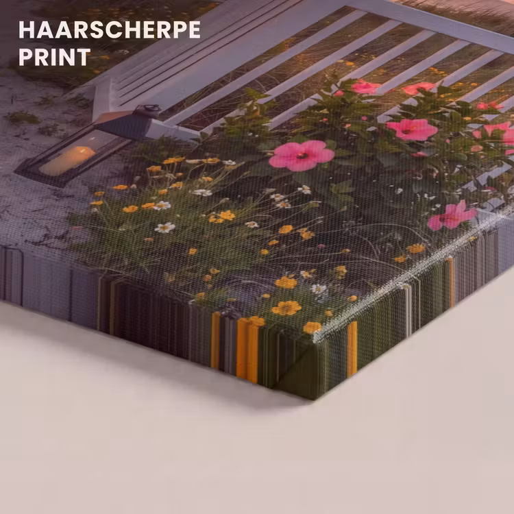 Canvas schilderij - Zee - Pad - Bloemen — 5