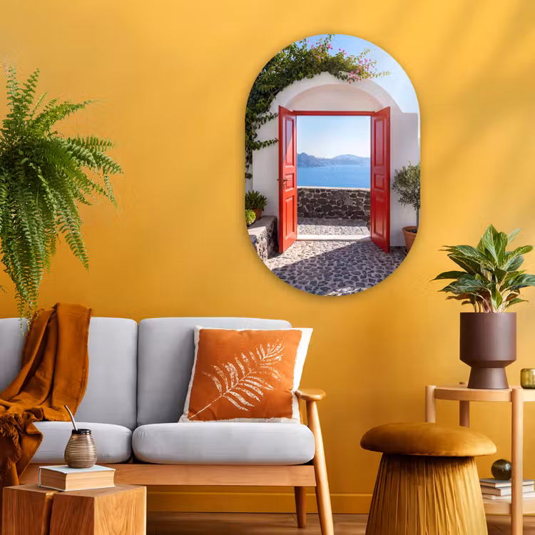 Muurovaal - Glas - Deur - Zee - Natuur — 3