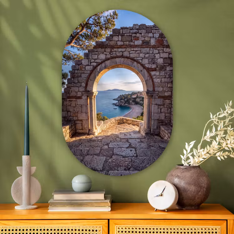 Muurovaal - Glas - Boog - Kust - Natuur — 2