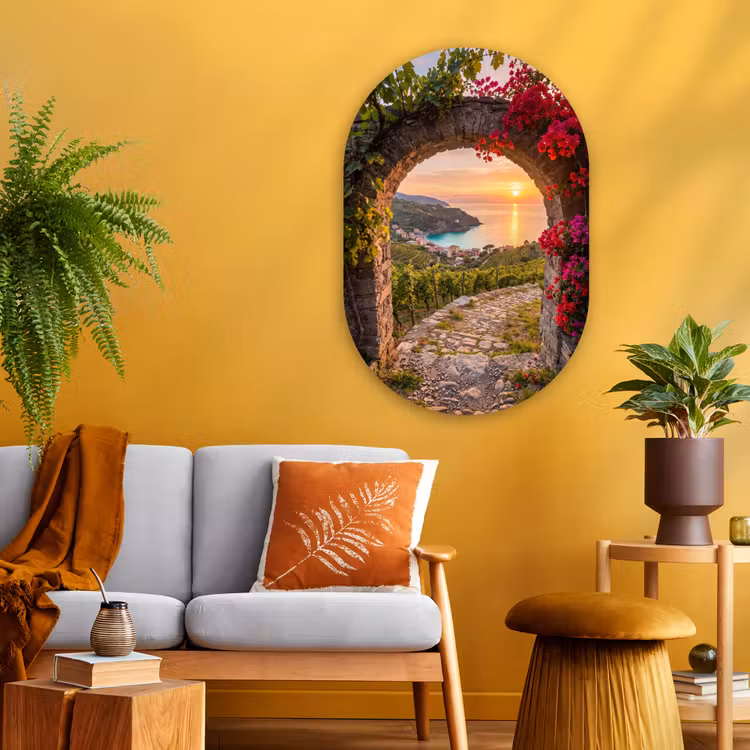 Muurovaal - Glas - Boog - Zonsondergang - Kust — 3