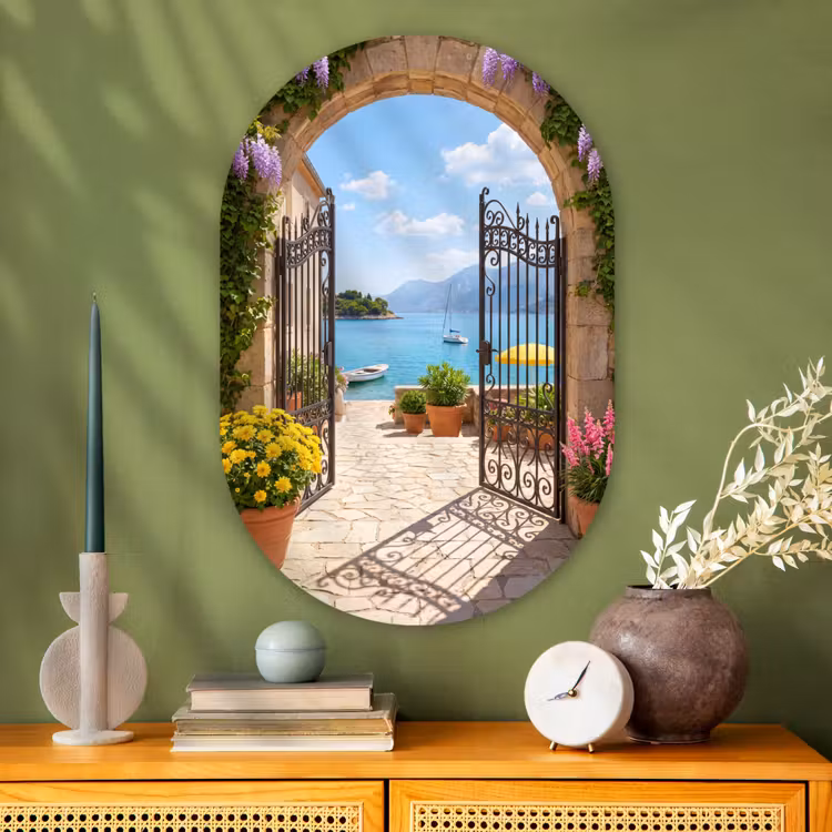 Muurovaal - Glas - Poort - Zee - Uitzicht — 2