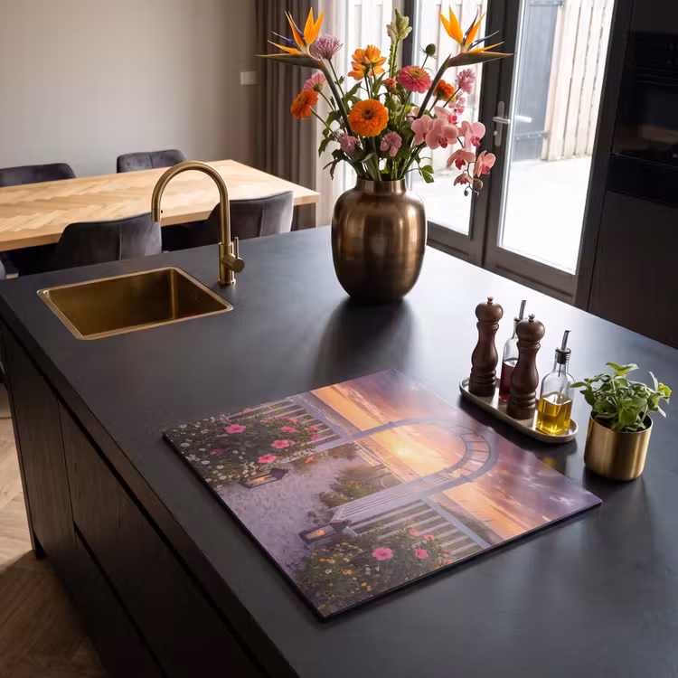 Inductie beschermer - Zee - Pad - Bloemen — 5