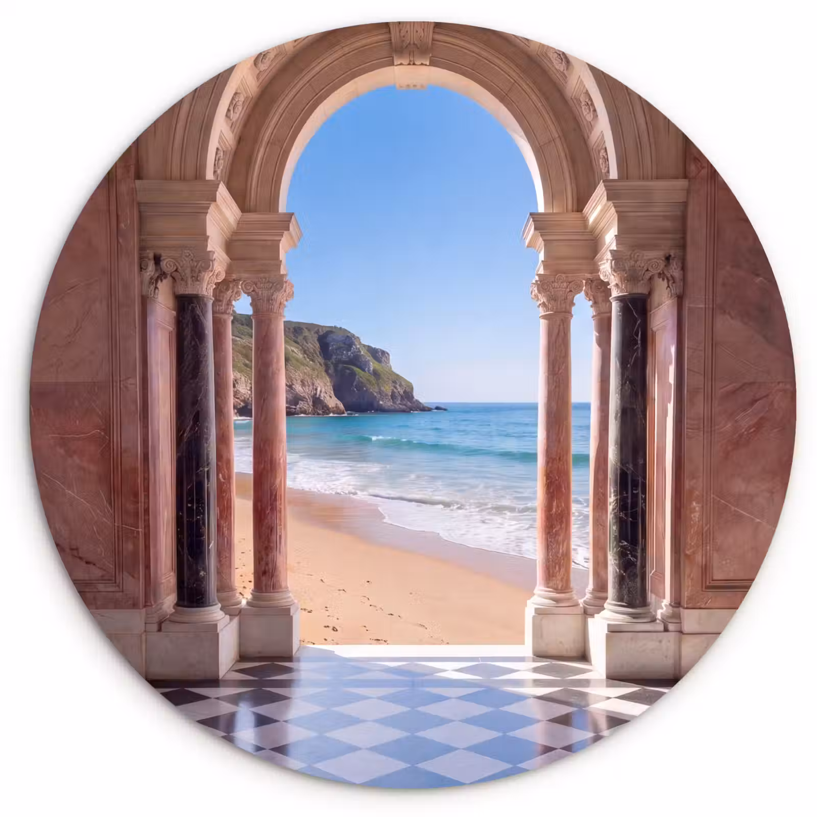 Muurcirkel - Boog - Strand - Zee — 1