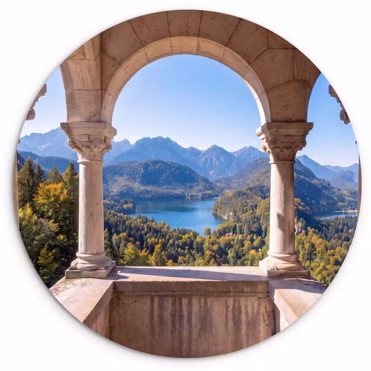 Muurcirkel - Boog - Uitzicht - Landschap — 1
