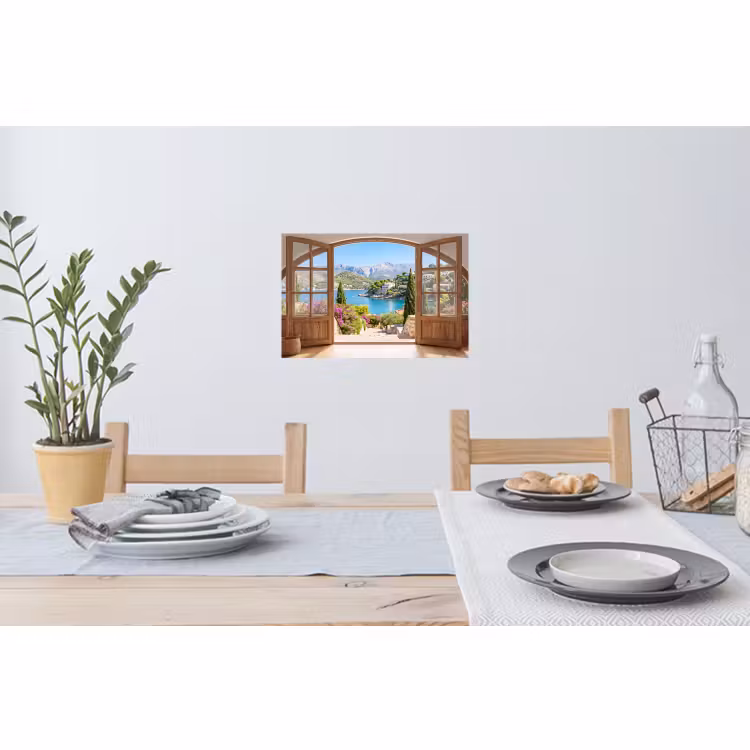 Muursticker - Uitzicht - Baai - Natuur — 3