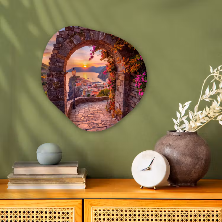Organisch schilderij - Forex - Boog - Kust - Zonsondergang — 2