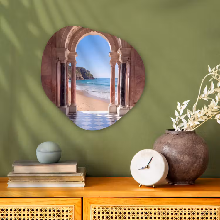 Organisch schilderij - Forex - Boog - Strand - Zee — 2