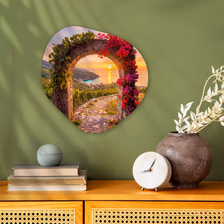 Organisch schilderij - Forex - Boog - Zonsondergang - Kust — 2