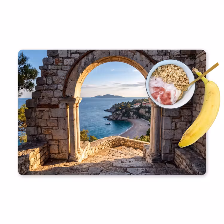 Placemat - 6 stuks - Boog - Kust - Natuur — 1