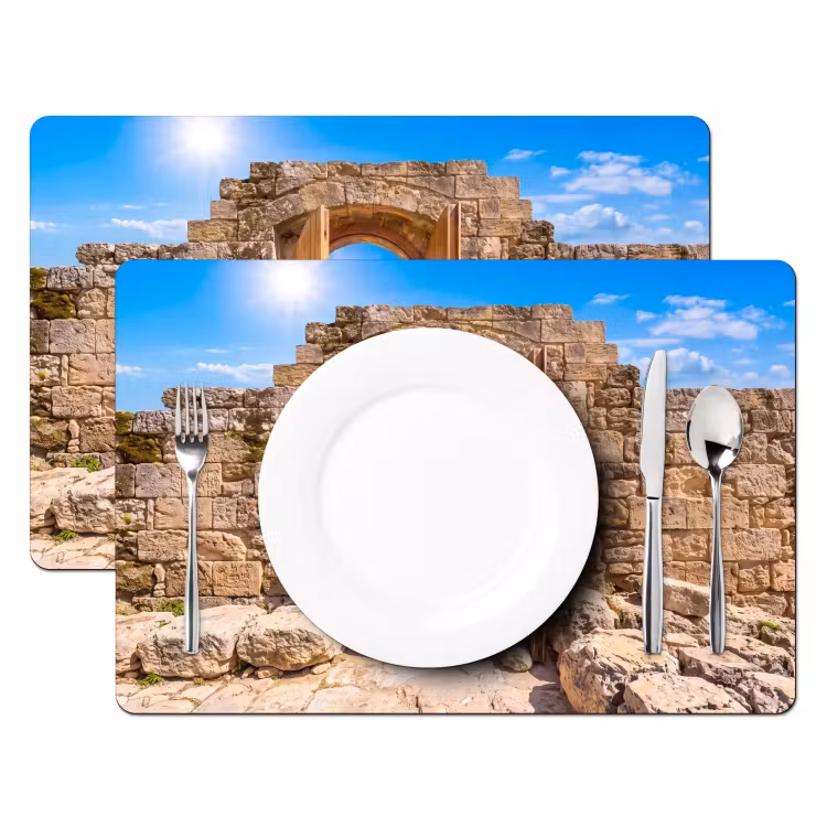 Placemat - 6 stuks - Deur - Strand - Zee — 2