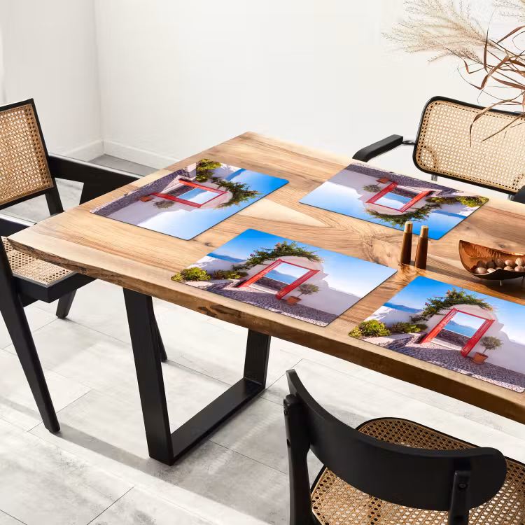 Placemat - 6 stuks - Deur - Zee - Natuur — 3