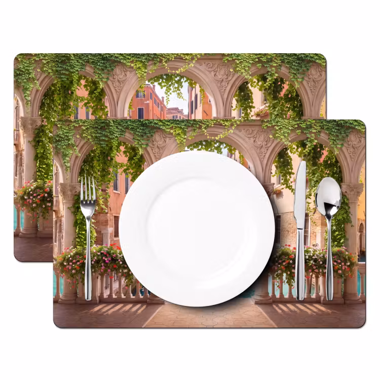 Placemat - 6 stuks - Gracht - Stad - Architectuur — 2