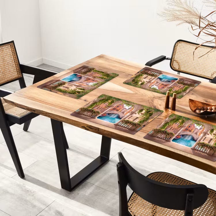 Placemat - 6 stuks - Gracht - Stad - Architectuur — 3