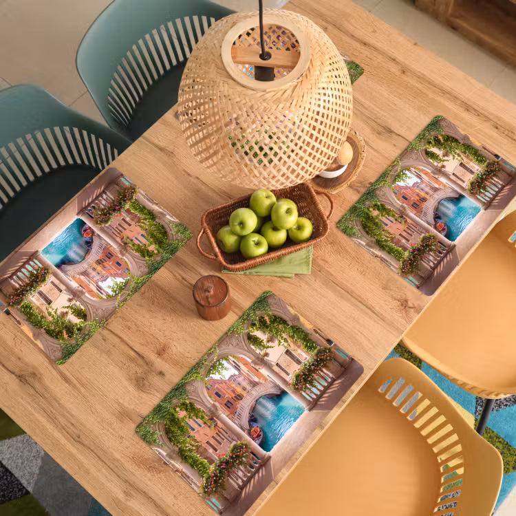 Placemat - 6 stuks - Gracht - Stad - Architectuur — 4