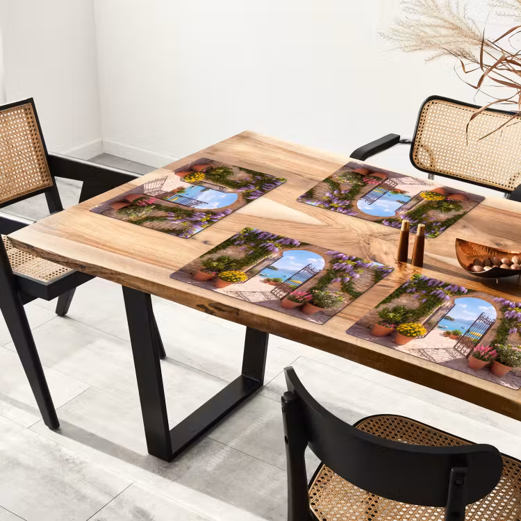 Placemat - 6 stuks - Poort - Zee - Uitzicht — 3