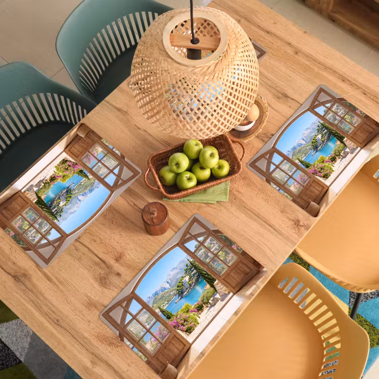 Placemat - 6 stuks - Uitzicht - Baai - Natuur — 4