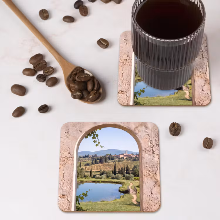Onderzetter​ - Dorp - Landschap - Natuur — 4