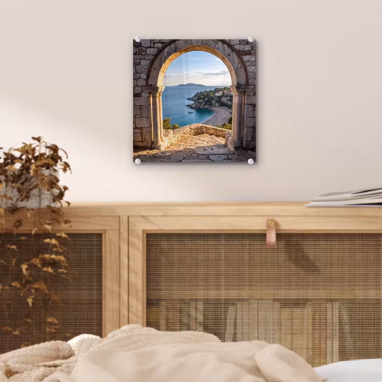 Glas schilderij - Boog - Kust - Natuur — 5