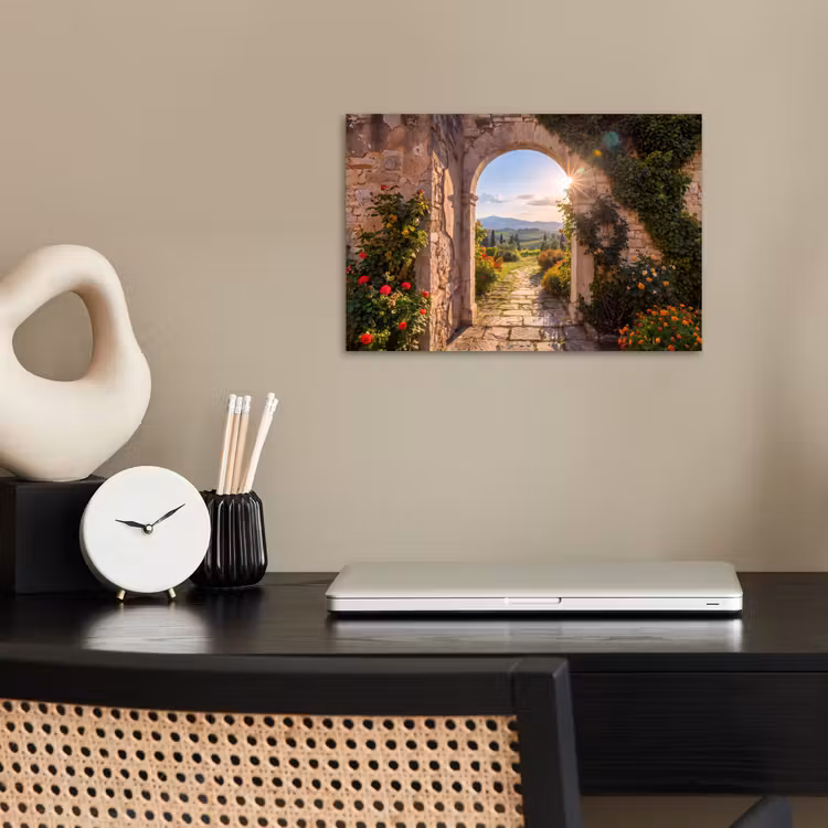 Poster - Pad - Tuin - Zonnig — 2