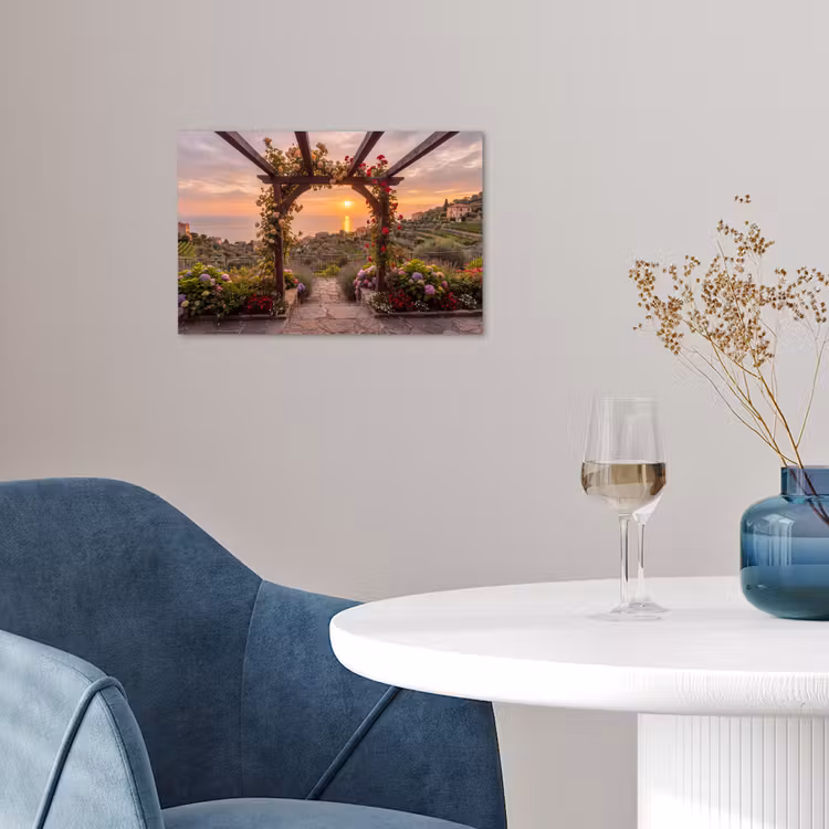 Poster - Pergola - Zee - Zonsondergang — 4