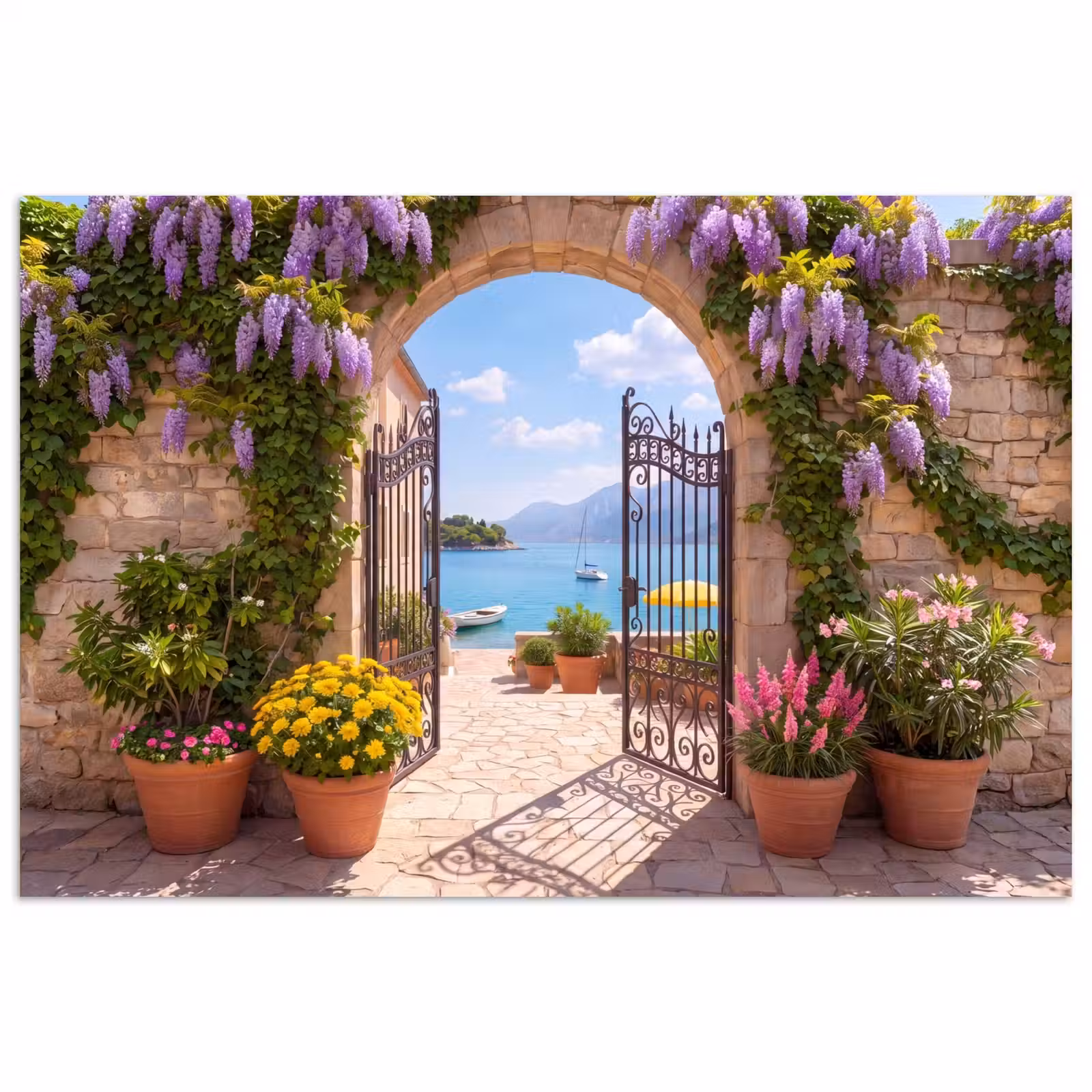 Poster - Poort - Zee - Uitzicht — 1