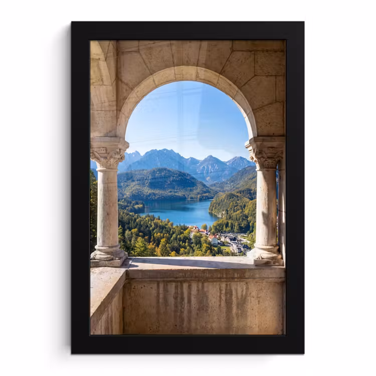Poster met lijst - Boog - Uitzicht - Landschap — 1