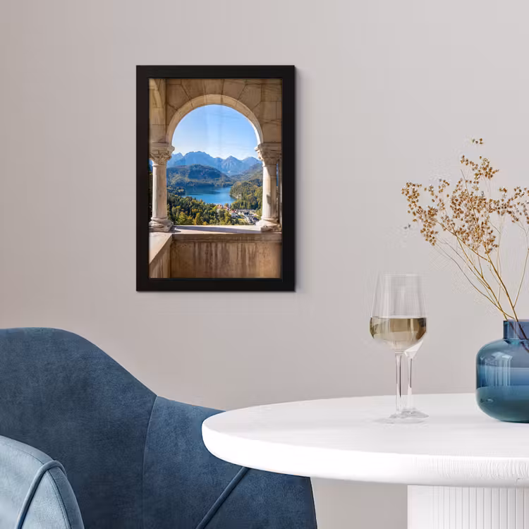 Poster met lijst - Boog - Uitzicht - Landschap — 4